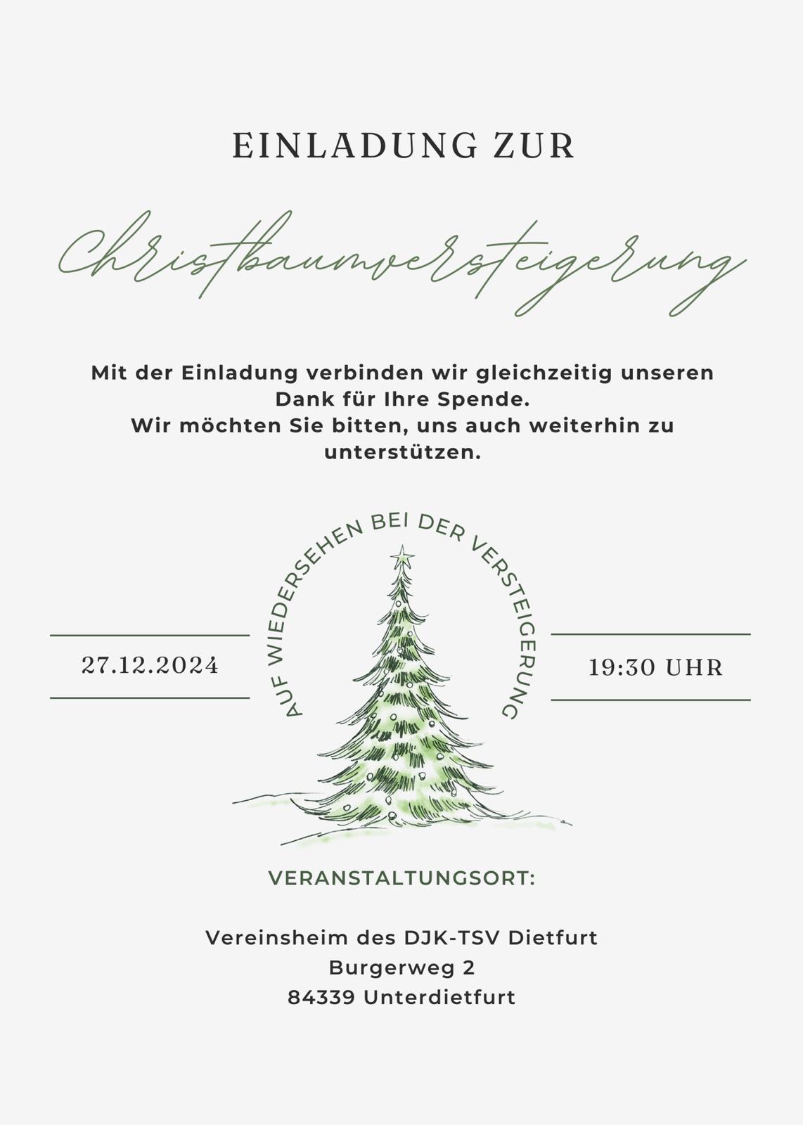 Einladung Weihnachtsfeier 24