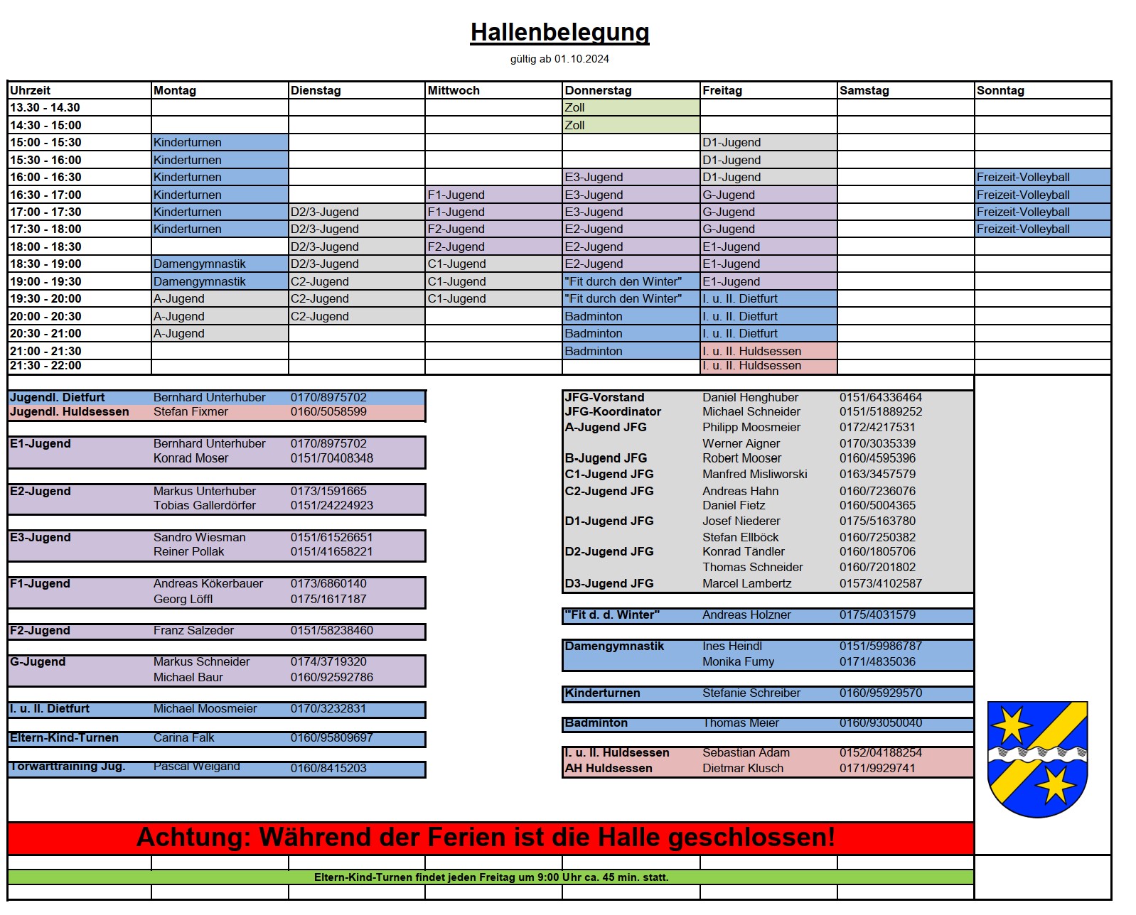 Hallenplan 24-25